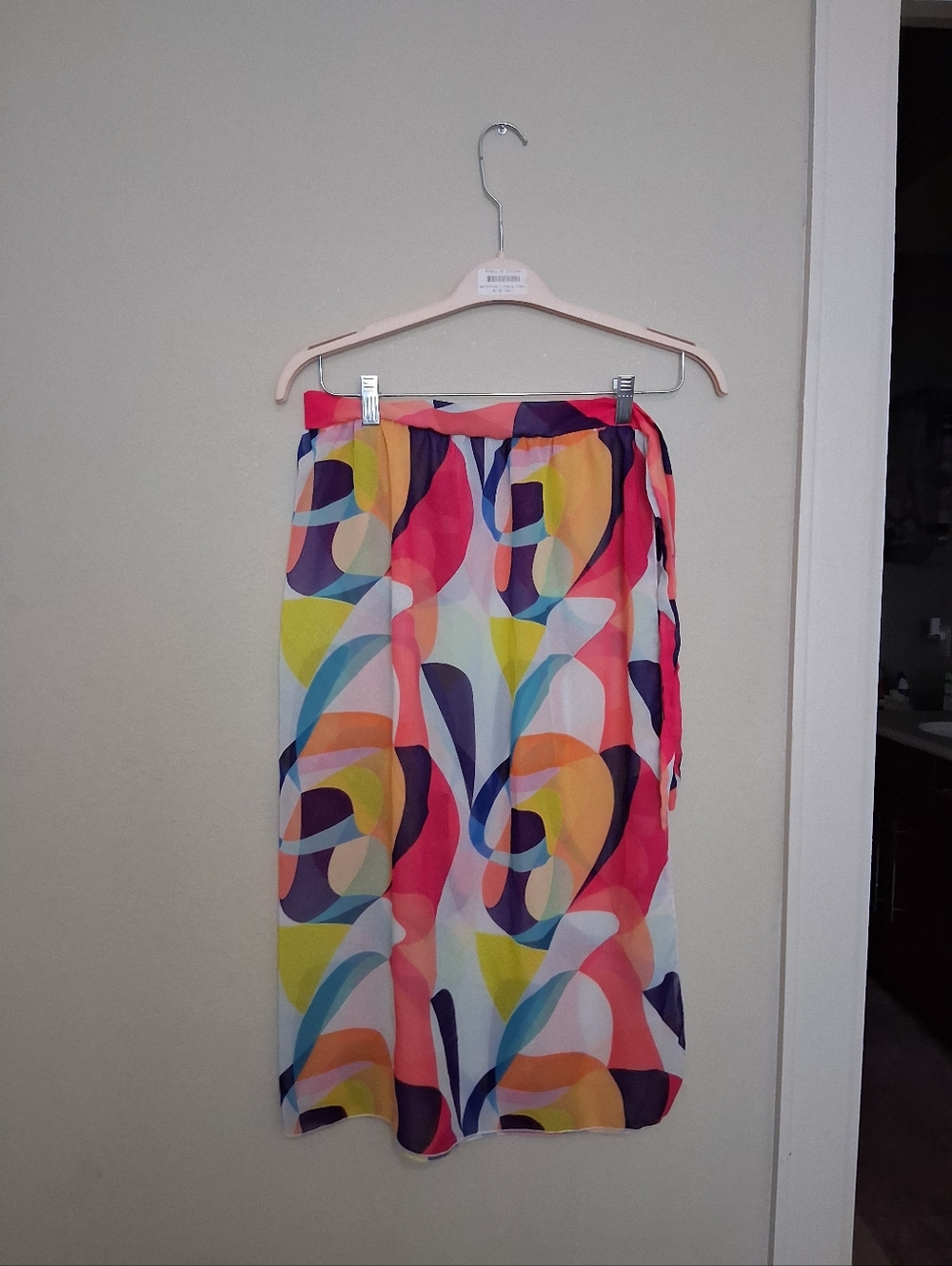 Shein Colorful Abstract Print Swim Cover Up